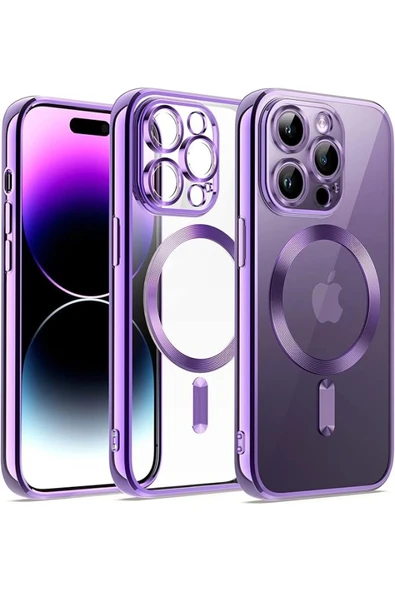 iPhone 12 Pro Kılıf Kross Magneticsafe Kapak - Mor ürün görseli