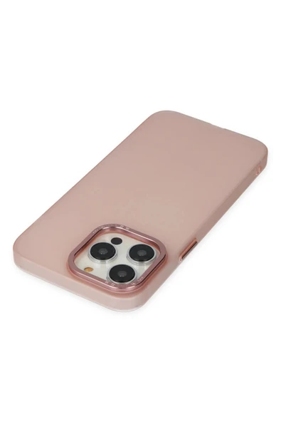 iPhone 14 Pro Kılıf Modos Metal Kapak - Pembe - Resim 4