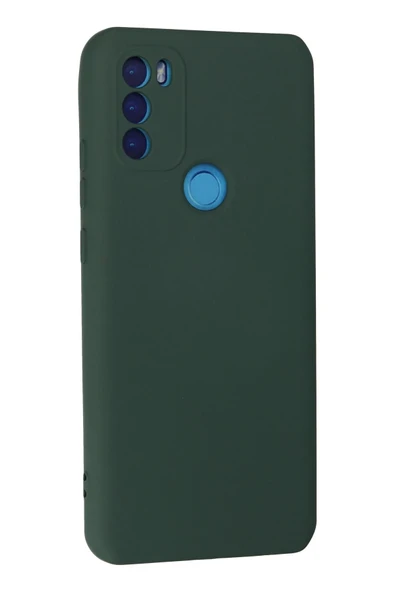 General Mobile GM 21 Plus Kılıf Nano içi Kadife Silikon - Koyu Yeşil - Resim 3