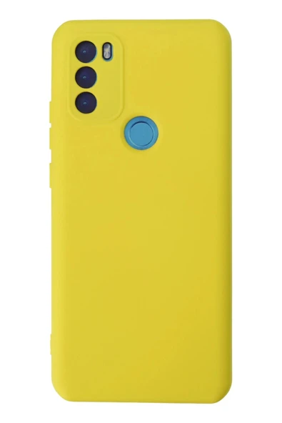 General Mobile GM 21 Plus Kılıf Nano içi Kadife Silikon - Sarı ürün görseli