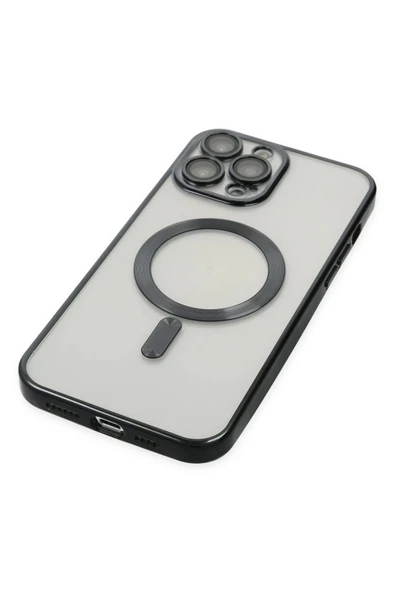 iPhone 13 Pro Kılıf Kross Magneticsafe Kapak - Siyah - Resim 4