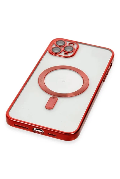 iPhone 11 Pro Max Kılıf Kross Magneticsafe Kapak - Kırmızı - Resim 5