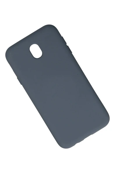 Samsung Galaxy J7 Pro / J730 Kılıf Nano içi Kadife Silikon - Gri - Resim 2