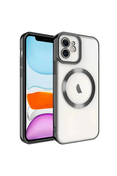 iPhone 12 Kılıf Kross Magneticsafe Kapak - Siyah ürün görseli