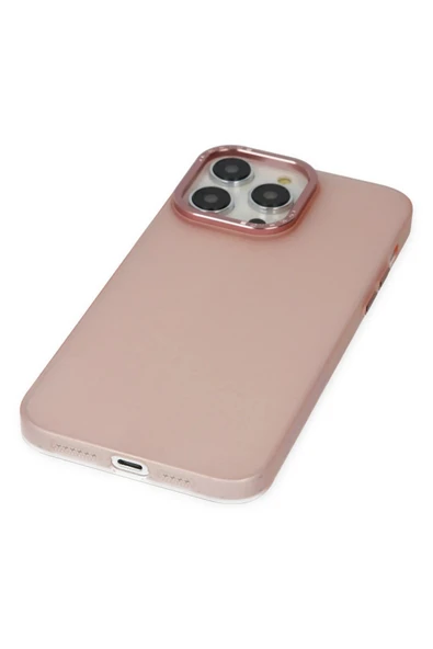 iPhone 14 Pro Kılıf Modos Metal Kapak - Pembe - Resim 5