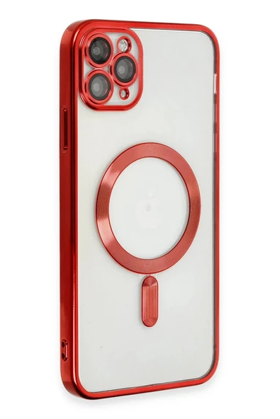 iPhone 11 Pro Max Kılıf Kross Magneticsafe Kapak - Kırmızı - Resim 3