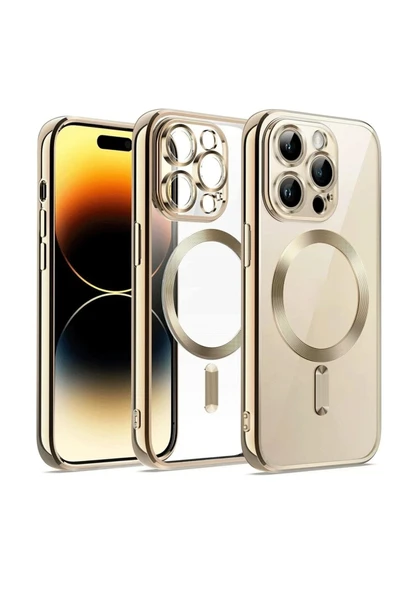 iPhone 12 Pro Kılıf Kross Magneticsafe Kapak - Gold ürün görseli