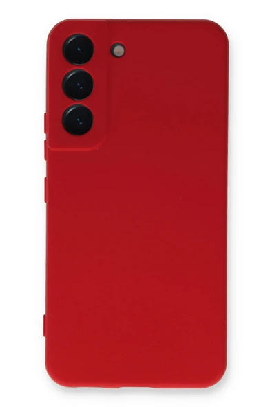 Samsung Galaxy S23 Plus Kılıf Nano içi Kadife Silikon - Kırmızı - Resim 3