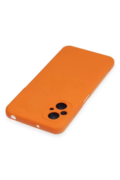 Xiaomi Poco M5 Kılıf Nano içi Kadife Silikon - Turuncu - Resim 3