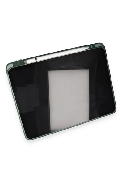 Xiaomi Pad 6 Kılıf Kalemlikli Mars Tablet Kılıfı - Koyu Yeşil - Resim 4