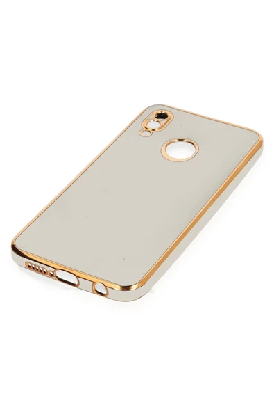 Huawei P20 Lite Kılıf Volet Silikon - Beyaz - Resim 4