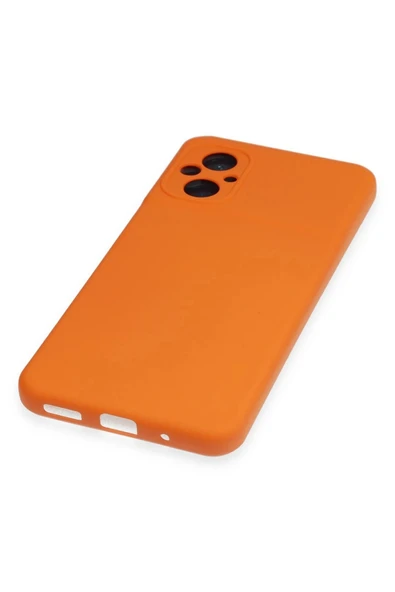 Xiaomi Poco M5 Kılıf Nano içi Kadife Silikon - Turuncu - Resim 4