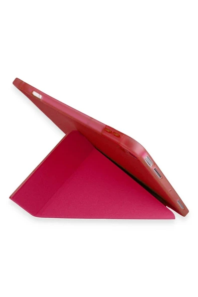 Xiaomi Pad 6 Kılıf Kalemlikli Mars Tablet Kılıfı - Kırmızı - Resim 5