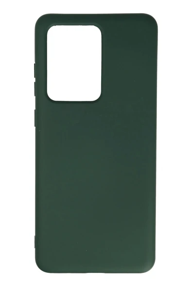 Samsung Galaxy S20 Ultra Kılıf Nano içi Kadife Silikon - Koyu Yeşil ürün görseli