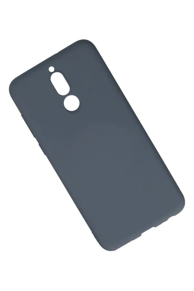 Huawei Mate 10 Lite Kılıf Nano içi Kadife Silikon - Gri - Resim 2