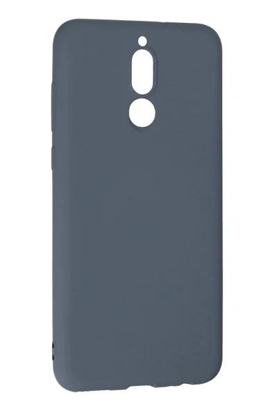 Huawei Mate 10 Lite Kılıf Nano içi Kadife Silikon - Gri - Resim 3