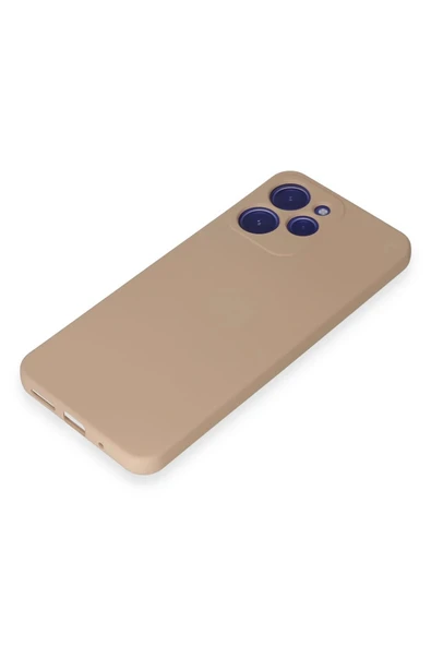 Xiaomi Redmi 12 Kılıf Nano içi Kadife Silikon - Pudra - Resim 4