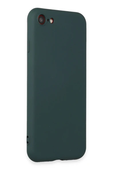 iPhone 7 Kılıf First Silikon - Koyu Yeşil - Resim 2