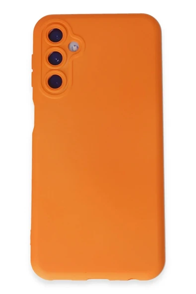 Samsung Galaxy M14 5G Kılıf Nano içi Kadife Silikon - Turuncu ürün görseli