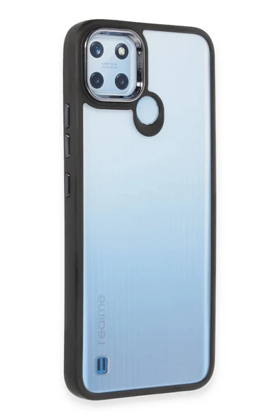 Realme C21Y Kılıf Dora Kapak - Siyah - Resim 2