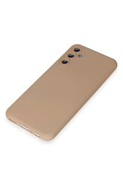 Samsung Galaxy M14 5G Kılıf Nano içi Kadife Silikon - Pudra - Resim 4