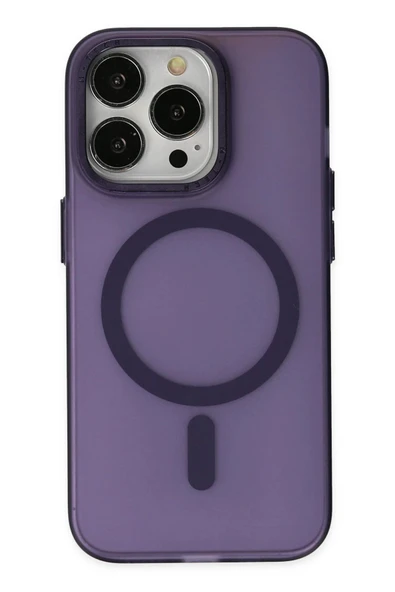 iPhone 13 Pro Kılıf Lodos Magneticsafe Mat Kapak - Mor ürün görseli