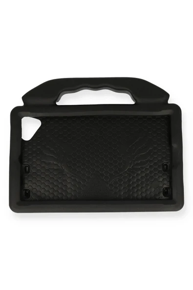 Samsung Galaxy T220 Tab A7 Lite 8.7 Kılıf Like Stantlı Tablet Silikon - Siyah - Resim 2