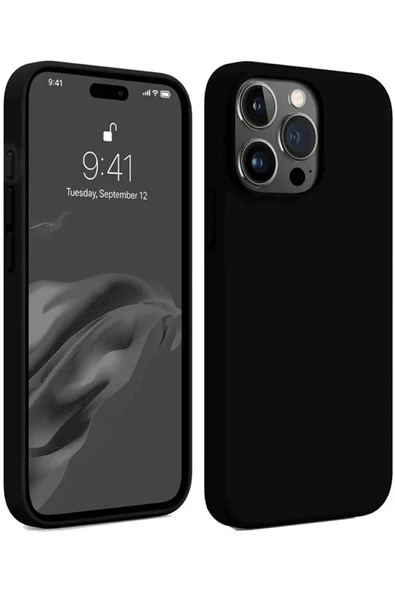 iPhone 15 Pro Kılıf First Silikon - Siyah ürün görseli