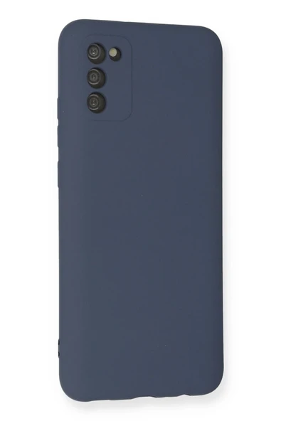 Samsung Galaxy A03S Kılıf Nano içi Kadife Silikon - Gri - Resim 3