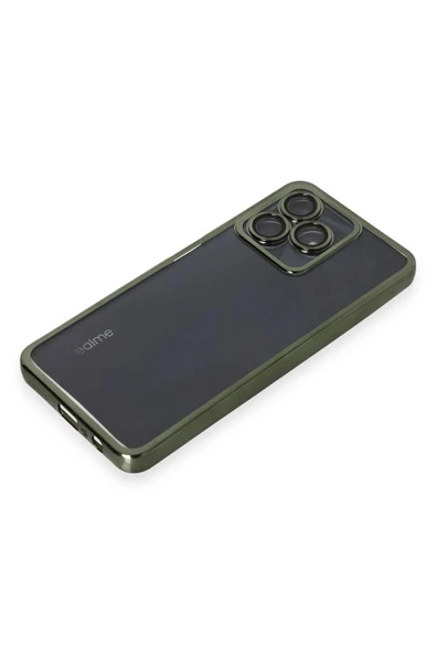 Realme C53 Kılıf Lensli Silikon - Yeşil - Resim 4