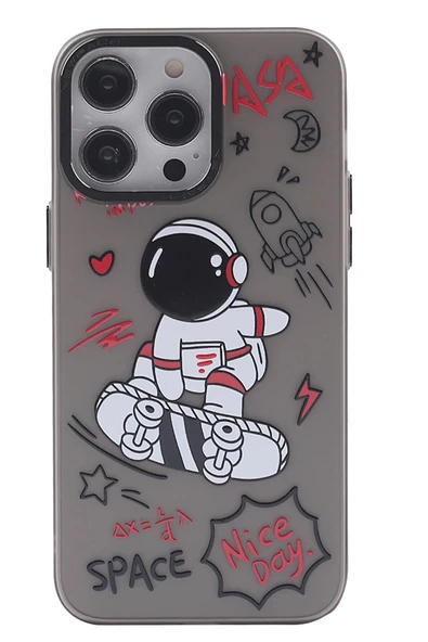 iPhone 13 Pro Kılıf Prada Desenli Kapak - Prada Siyah - 1 ürün görseli