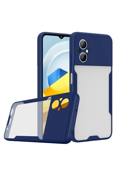 Xiaomi Poco M5 Kılıf Platin Silikon - Lacivert ürün görseli