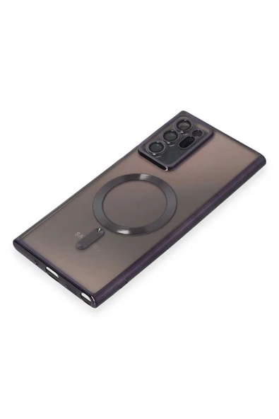 Samsung Galaxy Note 20 Ultra Kılıf Kross Magneticsafe Kapak - Mor - Resim 4