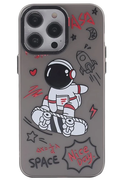 iPhone 14 Pro Kılıf Prada Desenli Kapak - Prada Siyah - 1 ürün görseli