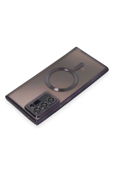 Samsung Galaxy Note 20 Ultra Kılıf Kross Magneticsafe Kapak - Mor - Resim 2