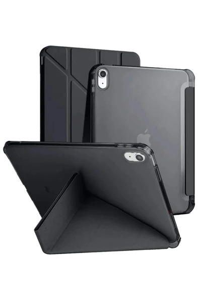 iPad 2022 10.9 (10.nesil) Kılıf Kalemlikli Mars Tablet Kılıfı - Siyah ürün görseli