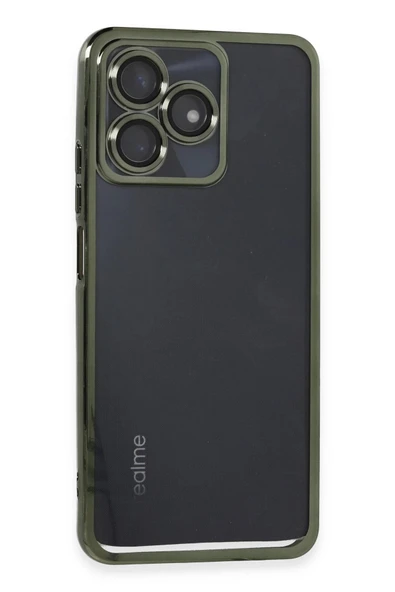 Realme C53 Kılıf Lensli Silikon - Yeşil ürün görseli