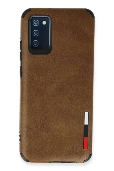 Samsung Galaxy A03S Kılıf Loop Deri Silikon - Kahverengi ürün görseli