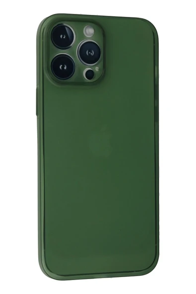 iPhone 13 Pro Kılıf PP Ultra İnce Kapak - Yeşil - Resim 3