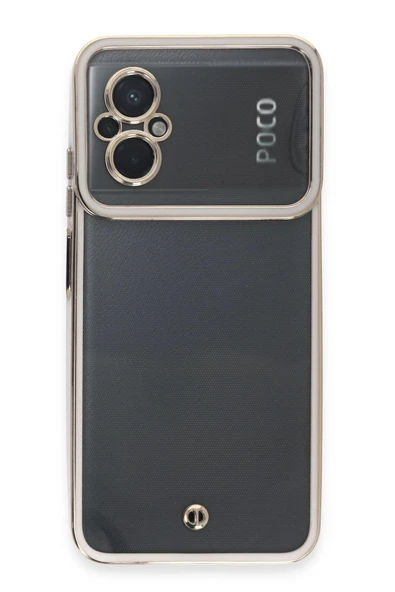 Xiaomi Poco M5 Kılıf Liva Lens Silikon - Beyaz - Resim 3