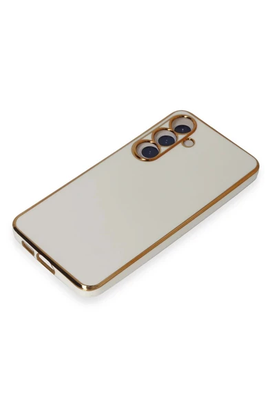 Samsung Galaxy S24 Kılıf Volet Silikon - Beyaz - Resim 4