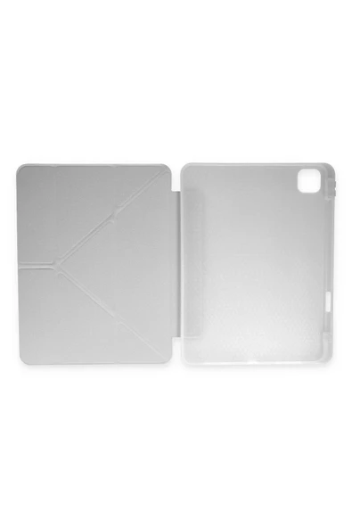 Xiaomi Redmi Pad SE Kılıf Kalemlikli Mars Tablet Kılıfı - Gri - Resim 3