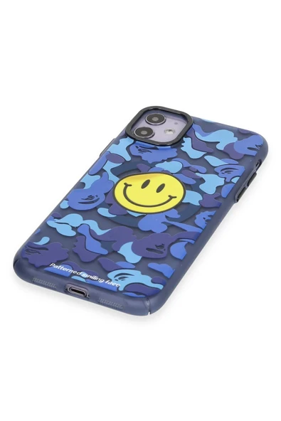 iPhone 11 Kılıf Apollo Magneticsafe Desenli Kapak - Apollo Mavi - 1 - Resim 4