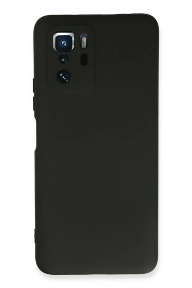 Xiaomi Poco X3 GT Kılıf Nano içi Kadife Silikon - Siyah ürün görseli