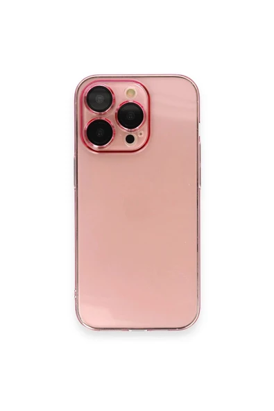 iPhone 13 Pro Max Kılıf Armada Lensli Kapak - Rose Gold - Resim 4