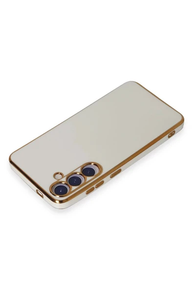 Samsung Galaxy S24 Kılıf Volet Silikon - Beyaz - Resim 3