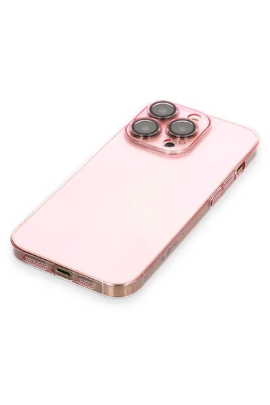 iPhone 13 Pro Max Kılıf Armada Lensli Kapak - Rose Gold - Resim 2