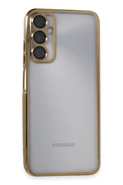 Samsung Galaxy A05S Kılıf Lensli Silikon - Gold ürün görseli