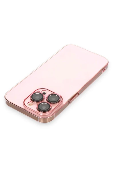 iPhone 13 Pro Max Kılıf Armada Lensli Kapak - Rose Gold - Resim 3