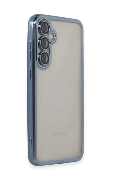 Samsung Galaxy S23 FE Kılıf Lensli Silikon - Açık Mavi - Resim 2